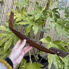 Vintage Maori Canoe: Hand