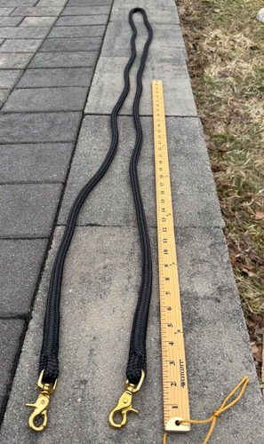 New finesse rope reins brass - rope,