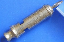 WW2 ARP Air Raid Precautions Whistle J Hudson & Co Birmingham  [33377]