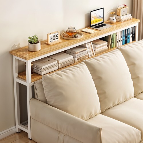 Wooden console table slim - wooden,
