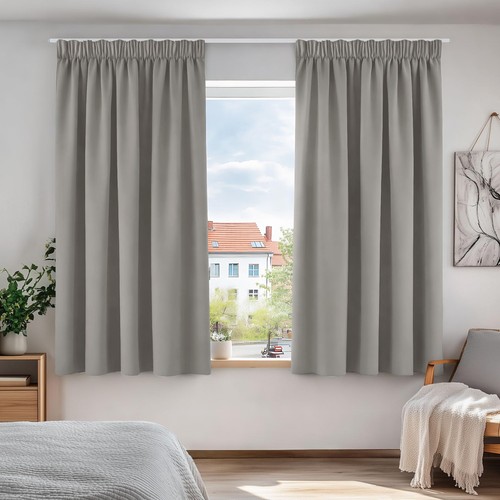 Pencil pleat blackout curtains - pleat,