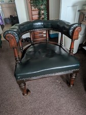 Dark Green Captain's chair