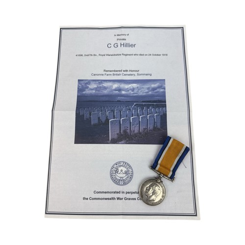 Ww1 war medal pte - ww1,