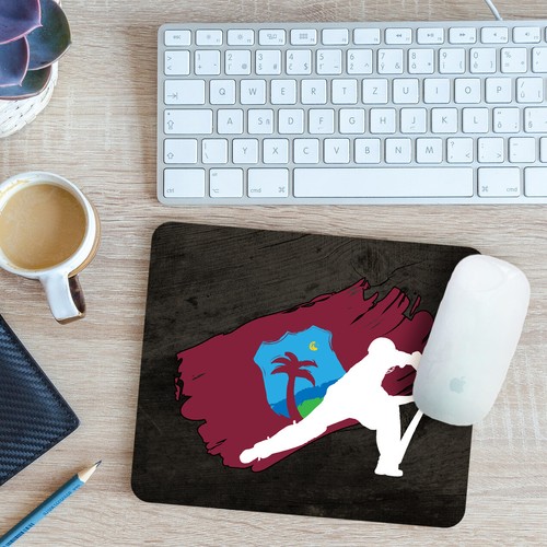West indies cricket mouse - mouse, mat