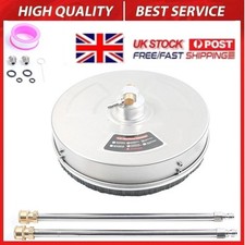 15" Pressure Washer Surface Cleaner Rotary Flat Patio Cleaner Stainless Steel