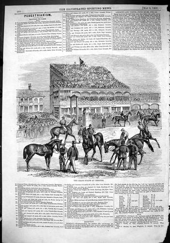 Old print 1866 grand stand - 1866,