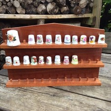 Mixed Lot Of 19 Floral China Thimbles Royal Albert Paragon Minton Ginori Limoges