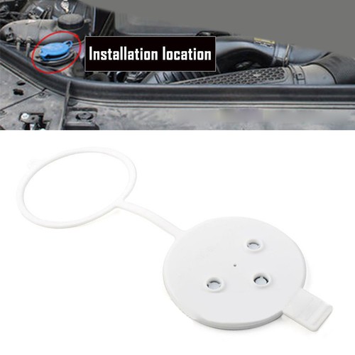 White reservoir washer cap - white,