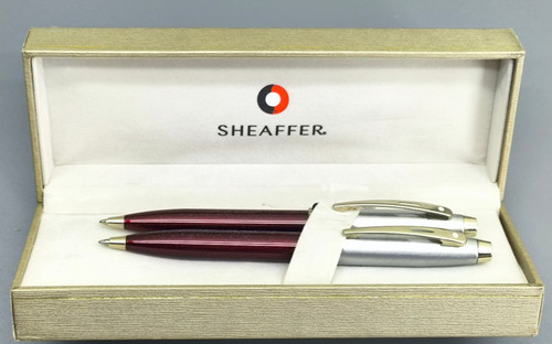 Sheaffer 100 red brushed