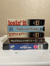 Lot Of 5 Betamax Cassettes Hollywood Hot Tubs, Super Fuzz Meatballs Part 2
