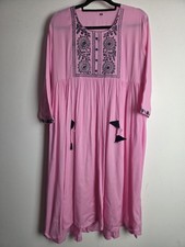 Ladies Pink Dress Kurta Size XL 16 18