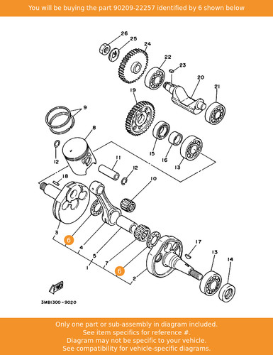 Yamaha washer 90209 22257 - washer,, 90209-22257