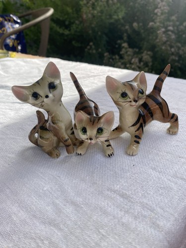 Vintage ceramic tabby - vintage, kitten