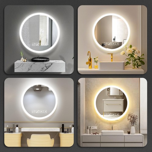 Round illuminated led mirror - led,