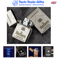 Stylish Marlboro Petrol Cigarette Lighter - Child Safety