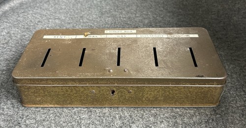 1950s vintage thrift money box - thrift,