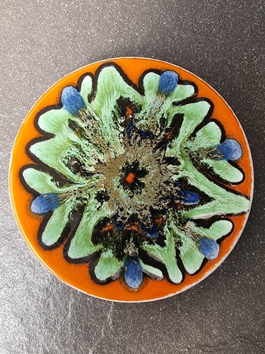 Poole pottery delphis pin - delphis, dish