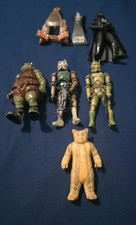 Star Wars Figures X5 X2 Clones With Accessories, Pod Racer Damaged See Pics