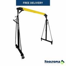 SIP Mobile Gantry Crane Frame 1 Tonne Adjustable Garage Workshop Hoist Beam