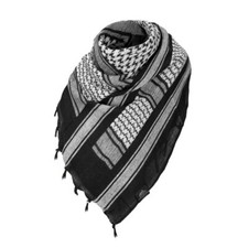 Multifunctional Shemagh Head Scarf - 100% Cotton Keffiyeh Arab Desert Army Wrap