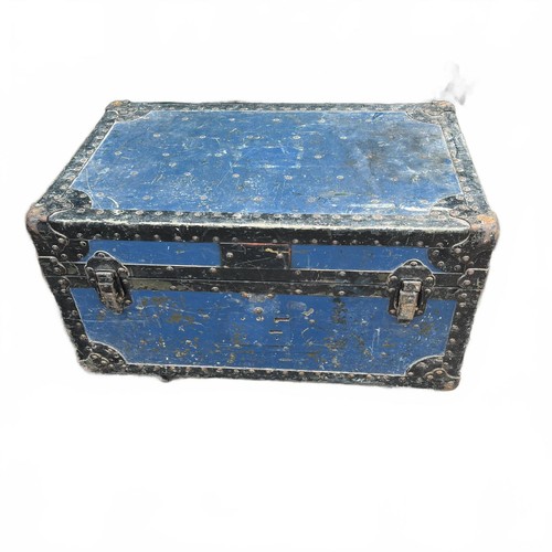 Vintage blue metal steamer - vintage,