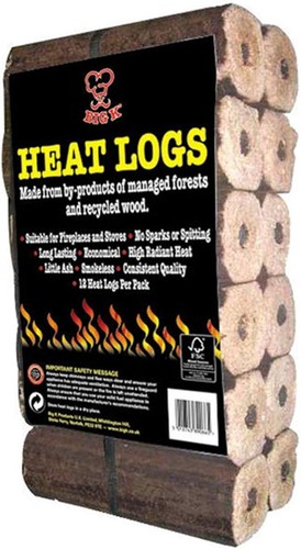 Eco heat logs - logs, 12