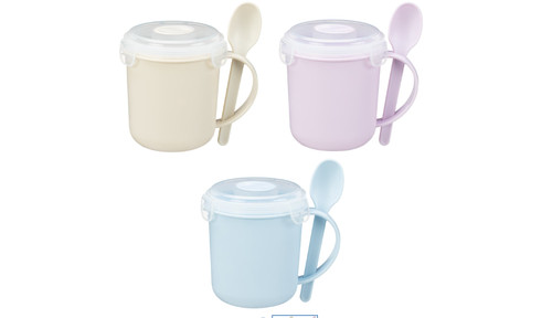 Soup mug with spoon - mug,