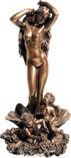 Aphrodite / Venus The birth of Cold Cast Bronze & Resin statue 31cm/12.2'