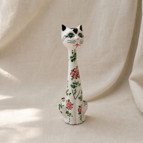 Vintage italian long neck cat - vintage,