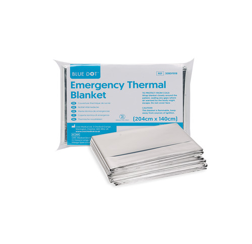 Emergency foil blanket - foil, (10