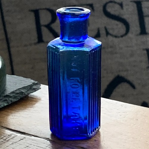 Hexagonal blue vintage - 1/2, oz