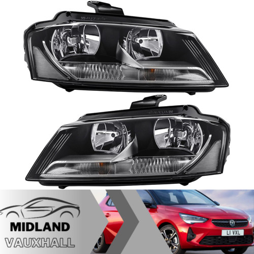 Pair headlights audi - headlights, 8p