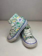Infant Floral Blue & Green Floral Pattern High Top Converse