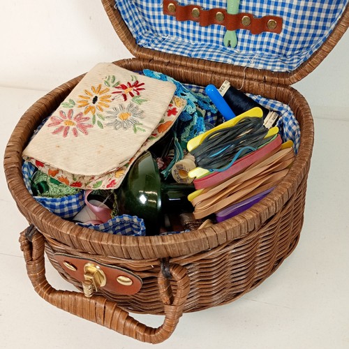 Woven wicker rattan picnic - woven,