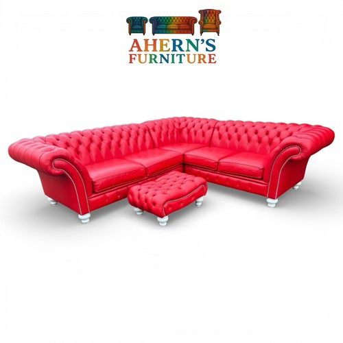 Red leather corner - leather,