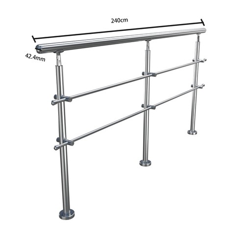 Stainless steel steps railing - steel,