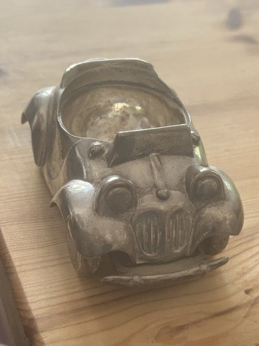 Noddy car egg cup silver - cup,