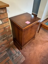 This Is A Reproduction Mahogany CD Storage Cabinet. Very Good Condition