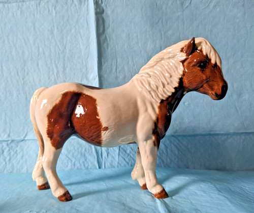 Beswick skewbald shetland pony - beswick,
