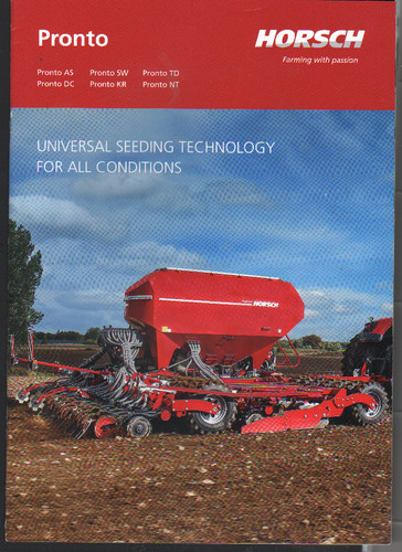 Horsch pronto seed - seed, drill