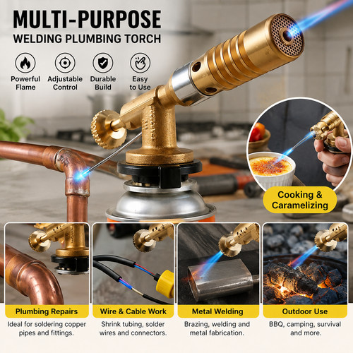 Butane gas blow torch burner - gas,