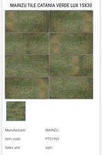 Unique Deep green Tiles By