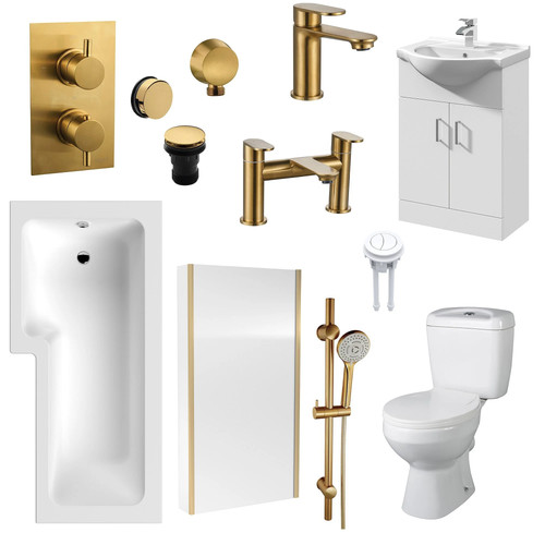 Albury shape shower vanity - l,