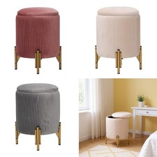 Round Velvet Dressing Table