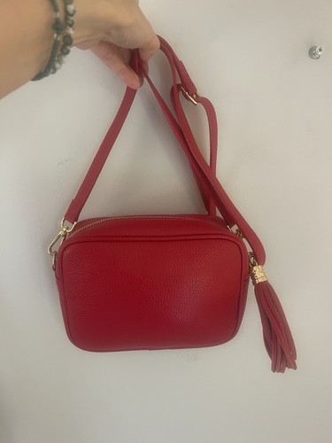 Borse pelle red - red, real