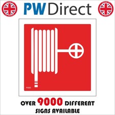 SIGN Fire hose reel water pipe