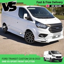 FITS FORD TRANSIT CUSTOM 18-23 FRONT SPLITTER SIDE SKIRTS REAR SKIRT SPORT SWB