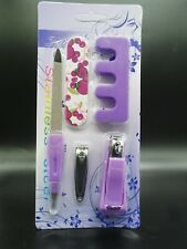 5pcs Set Nail File Multi functional Nail Care Kit Nail Buffer Block Separator RD