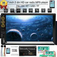 7"Double 2DIN Multimedia MP3 NP5 Player Car Stereo Radio HD BT In Dash Bluetooth