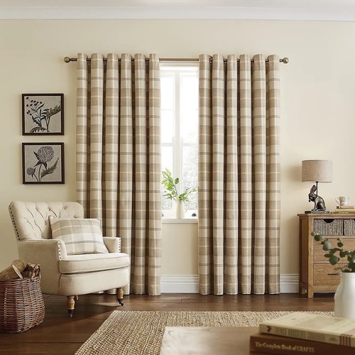 Luxury highland check natural - luxury,
